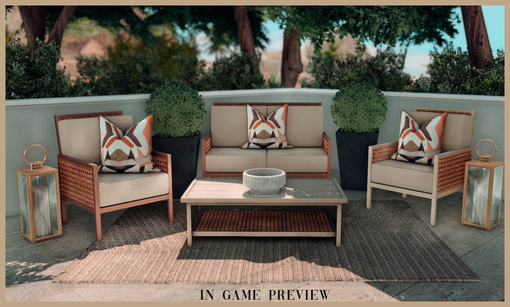 Галерея мода Набор мебели для патио Clio set #2